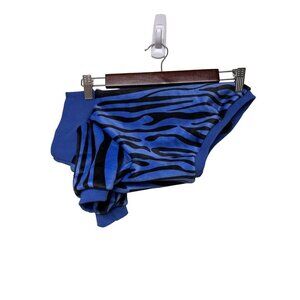 Blue Zebra Dog Sweater Shirt Size XL NEW Open Box